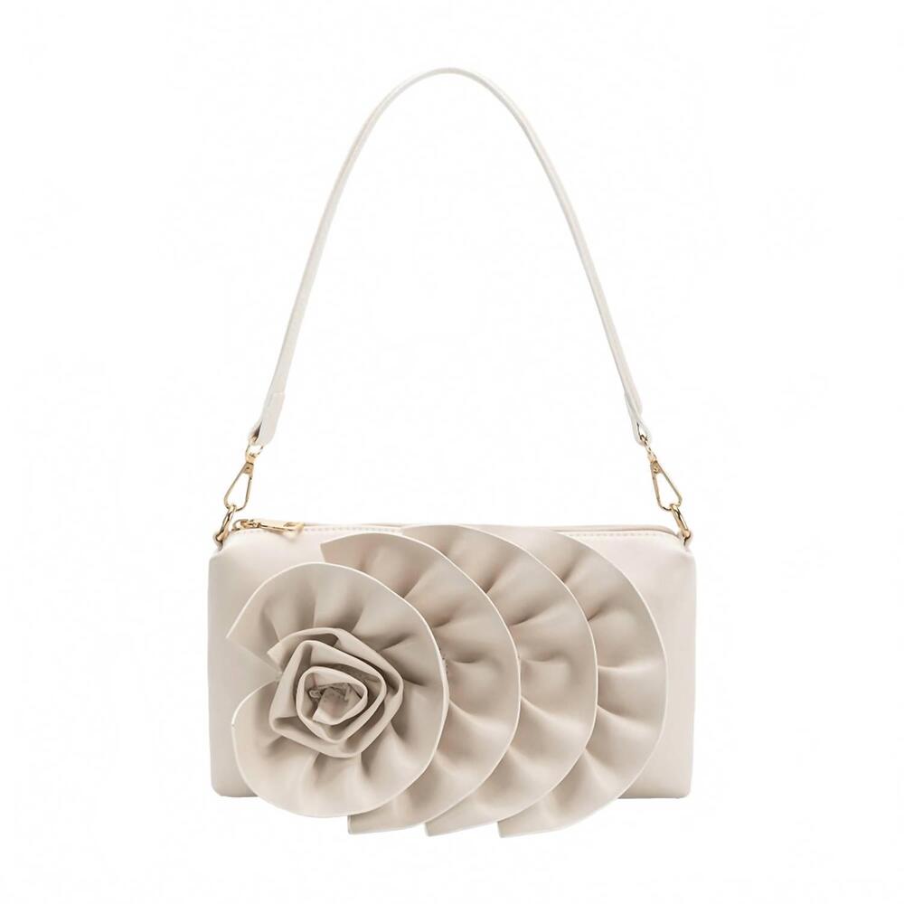 NEW MELIE BIANCO women's florence shoulder bag in ivory